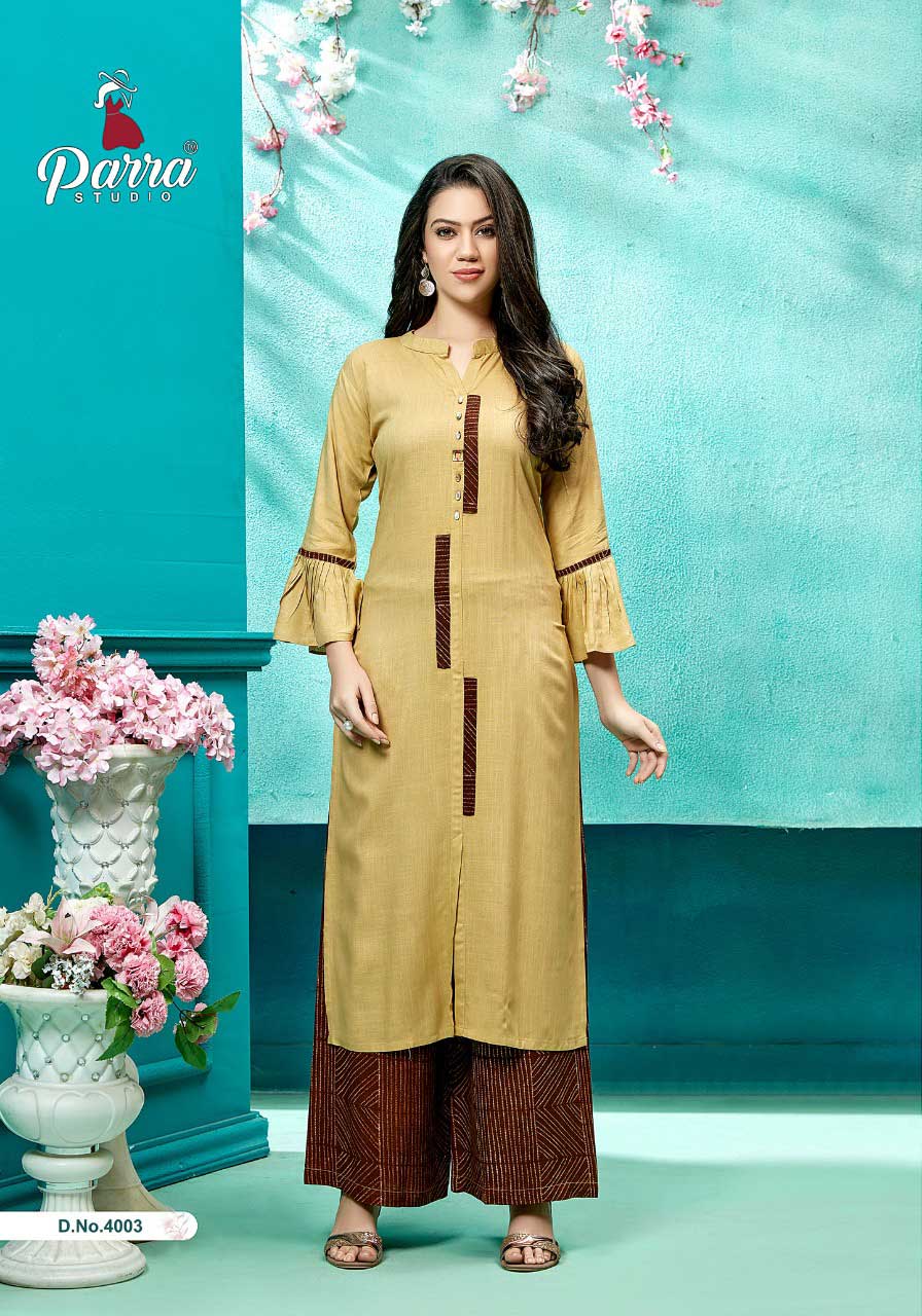 Zurri Vol-4 Parra Studio Pure Rayon Plazo Kurti Zurri Vol-4 Parra Studio Pure Rayon Plazo Kurti